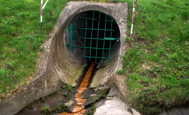 sewage drain