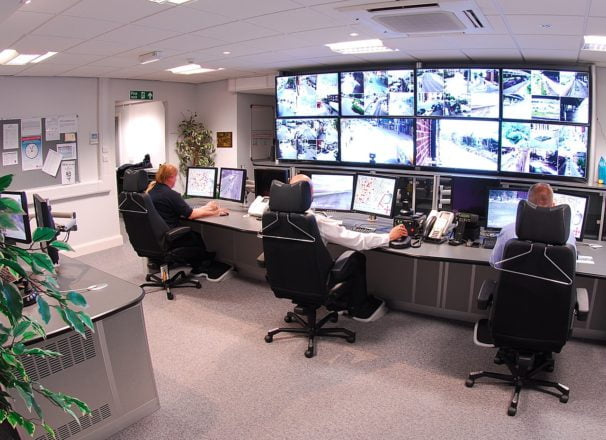 cctv feeds being monitored